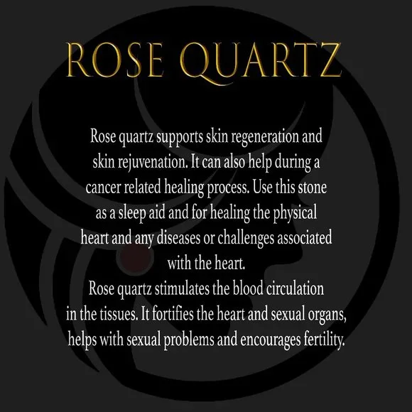 Genuine Rose Quartz stone with rope link chain. - Picture 3 of 3